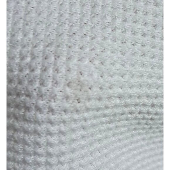 Vintage Y2K Aeropostale White Thermal Hoodie Scoop Neck Butterfly Logo M 2000s A - Picture 12 of 12